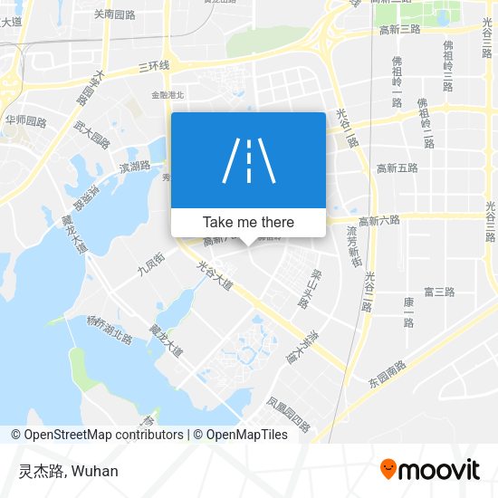 灵杰路 map