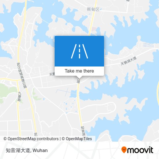 知音湖大道 map