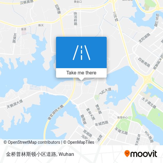 金桥普林斯顿小区道路 map