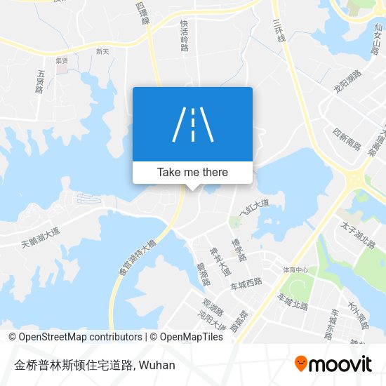 金桥普林斯顿住宅道路 map