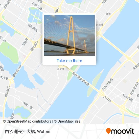 白沙洲長江大橋 map