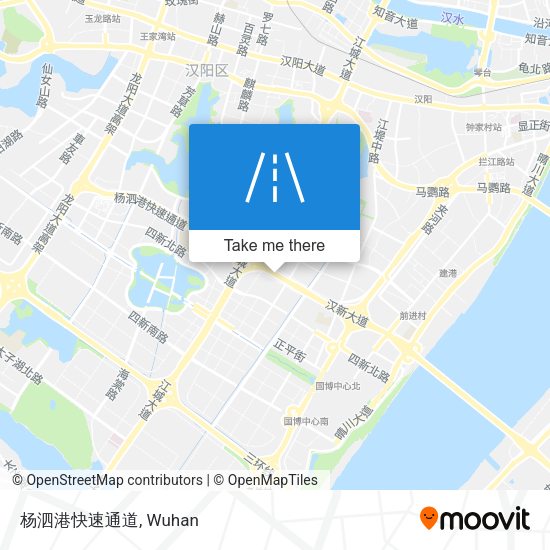 杨泗港快速通道 map