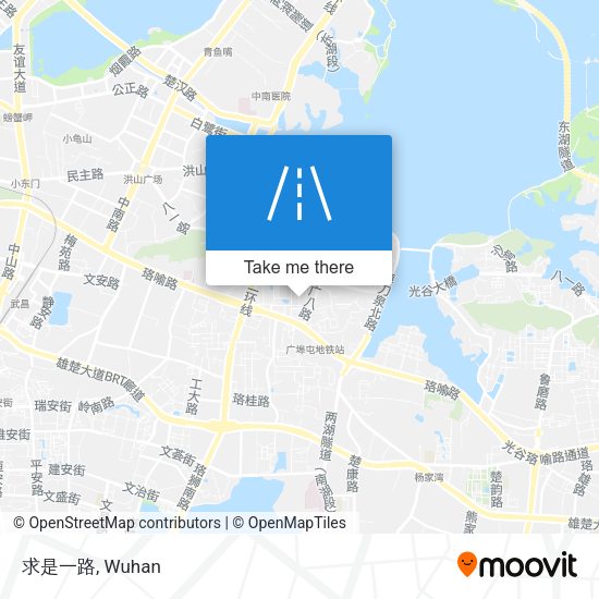 求是一路 map