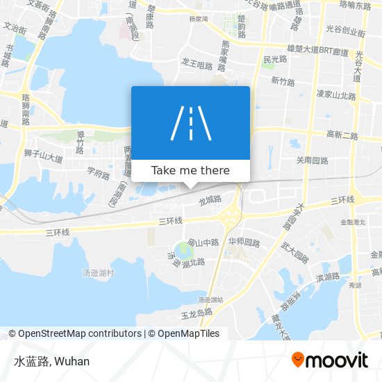 水蓝路 map