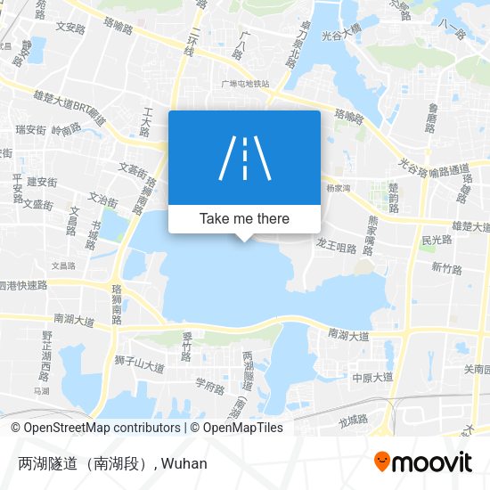 两湖隧道（南湖段） map