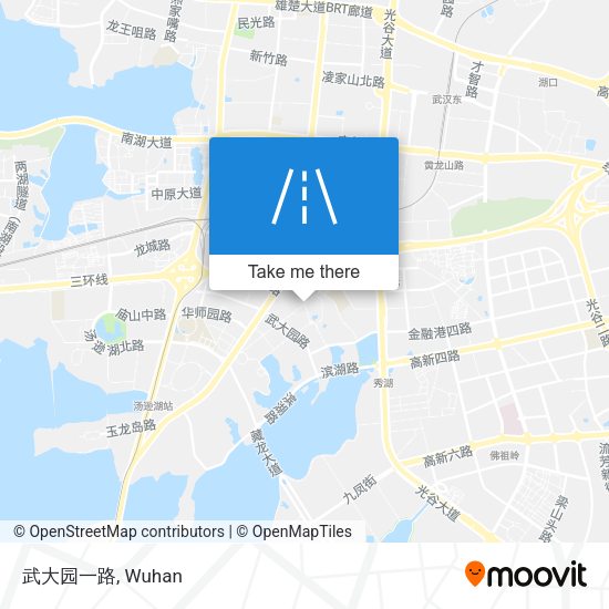 武大园一路 map