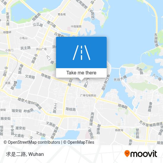 求是二路 map