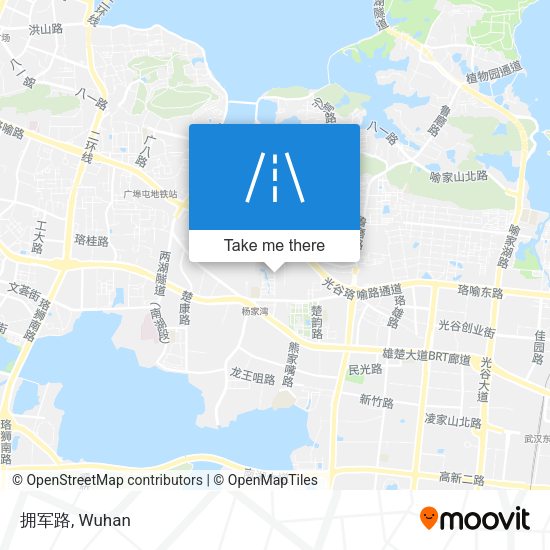 拥军路 map