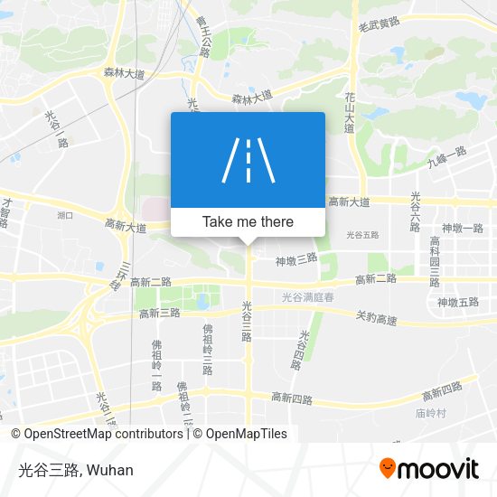 光谷三路 map