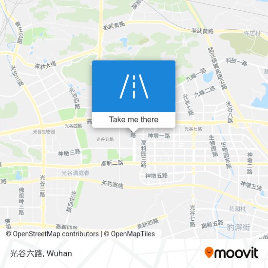 光谷六路 map
