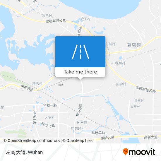 左岭大道 map