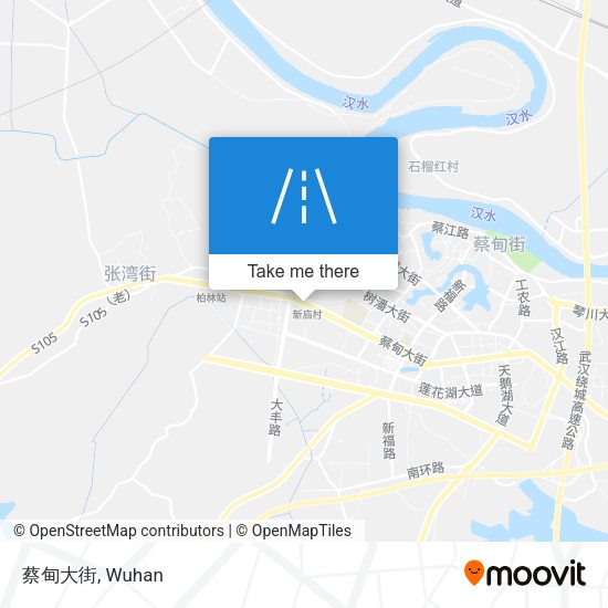 蔡甸大街 map