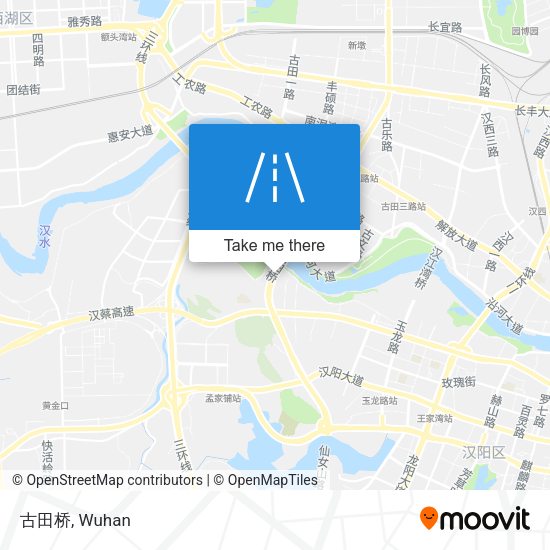 古田桥 map