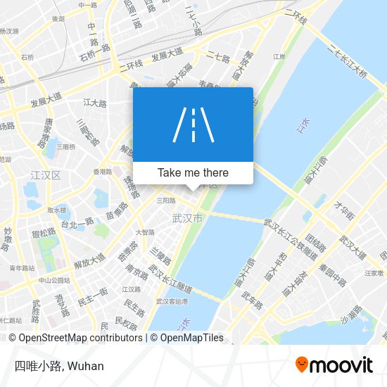 四唯小路 map