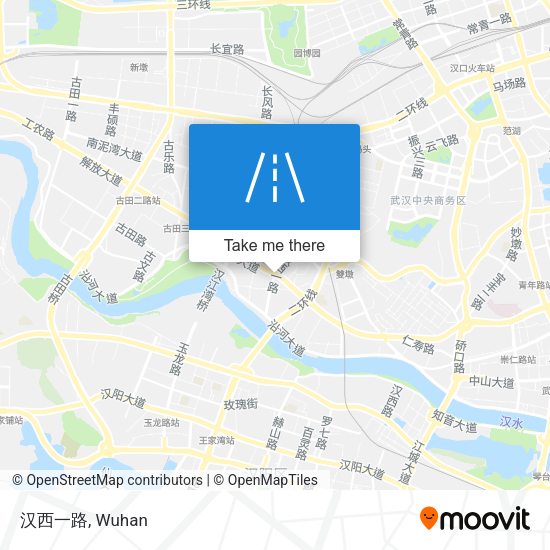 汉西一路 map