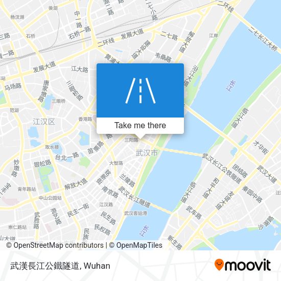 武漢長江公鐵隧道 map