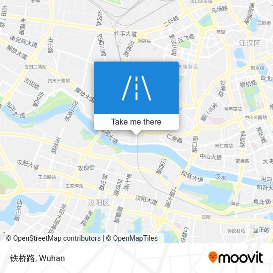 铁桥路 map