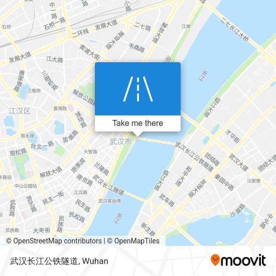 武汉长江公铁隧道 map