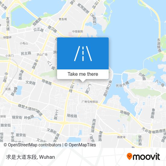 求是大道东段 map