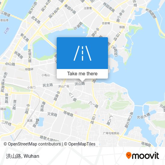 洪山路 map