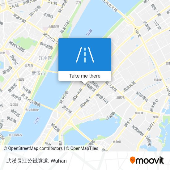 武漢長江公鐵隧道 map