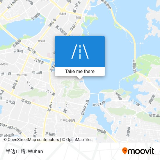 半边山路 map