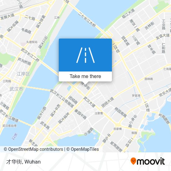 才华街 map