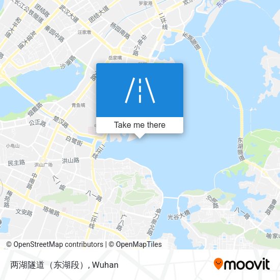 两湖隧道（东湖段） map