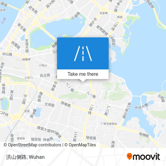 洪山侧路 map