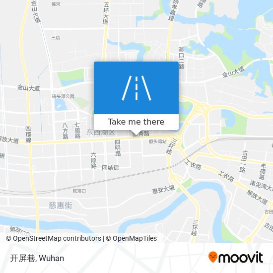 开屏巷 map