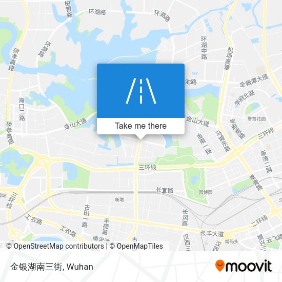 金银湖南三街 map