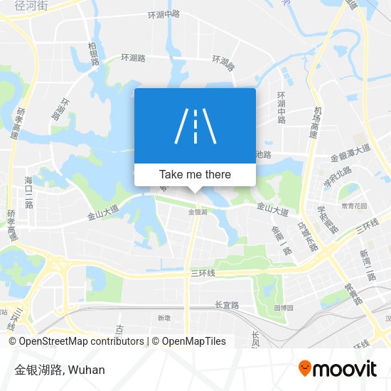 金银湖路 map