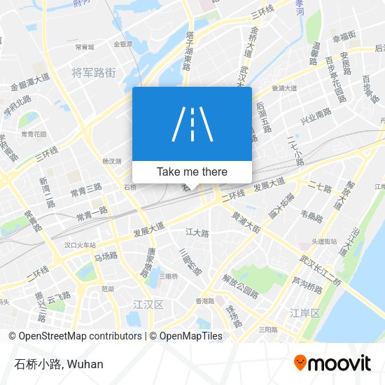石桥小路 map