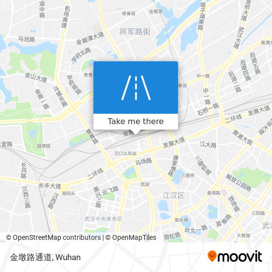 金墩路通道 map