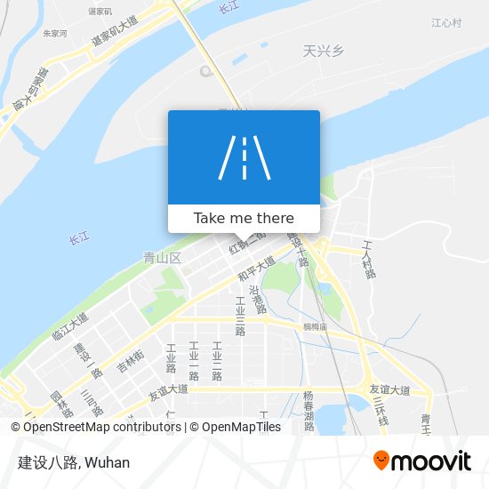 建设八路 map