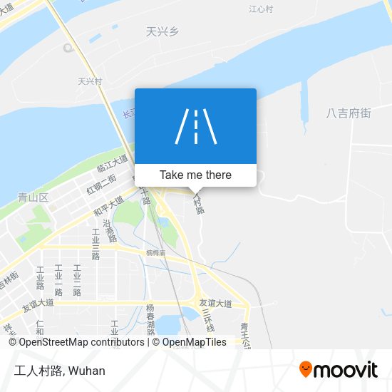 工人村路 map