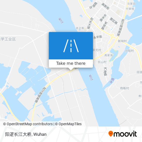 阳逻长江大桥 map