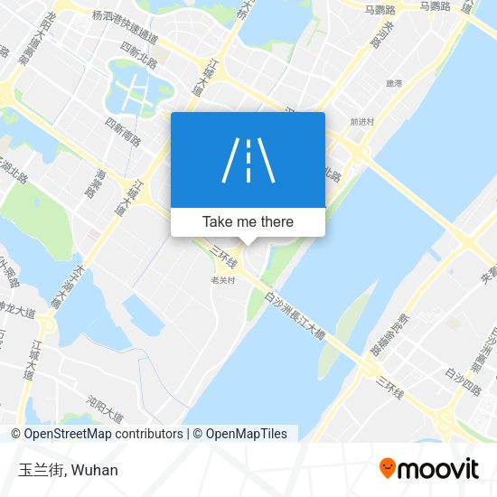 玉兰街 map