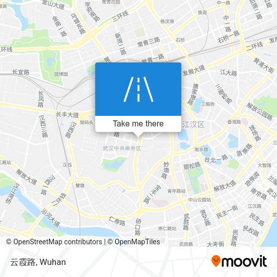 云霞路 map