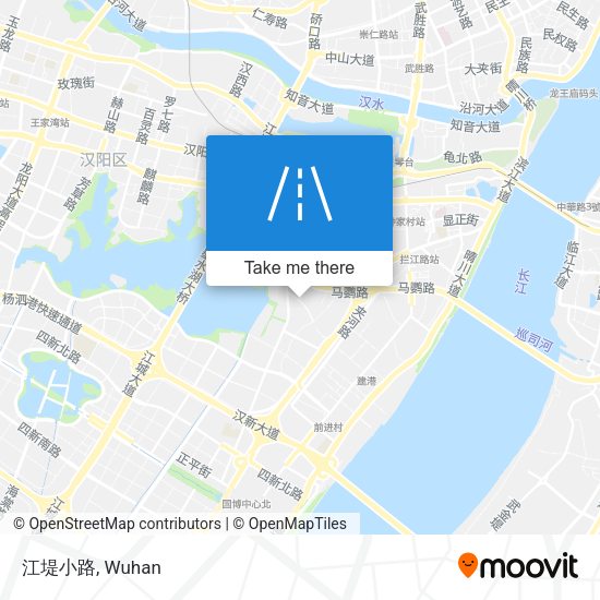 江堤小路 map