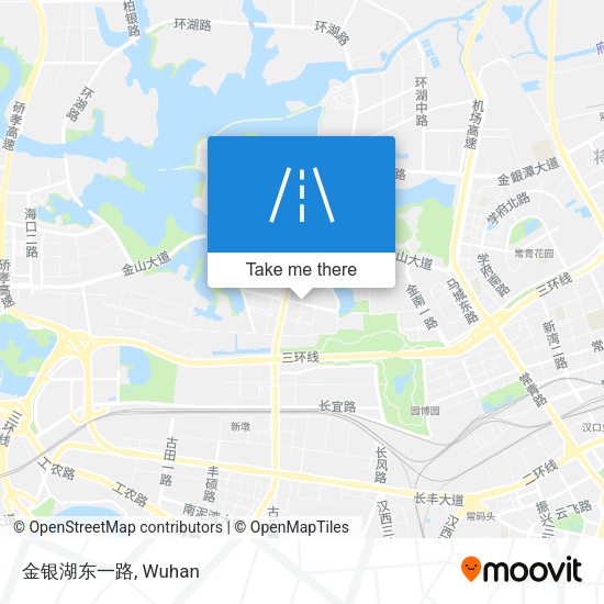 金银湖东一路 map