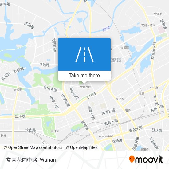 常青花园中路 map