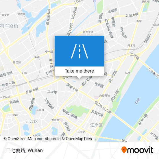 二七侧路 map