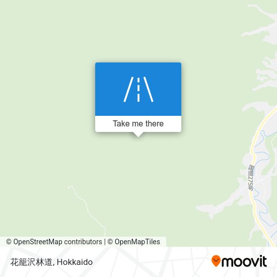 花籠沢林道 map