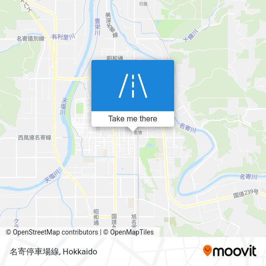 名寄停車場線 map