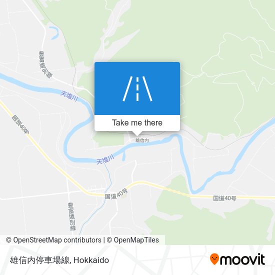 雄信内停車場線 map