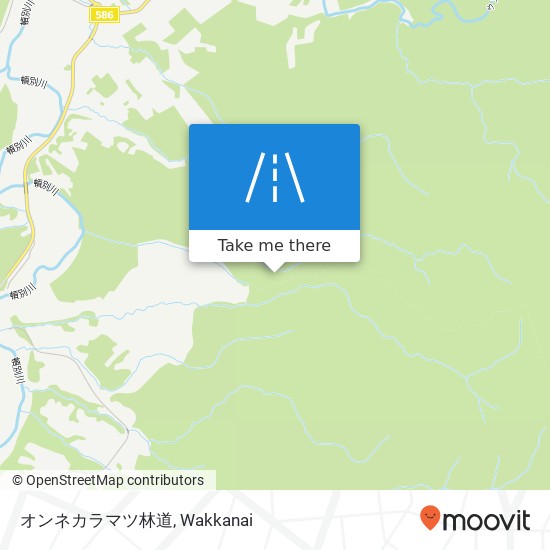 オンネカラマツ林道 map