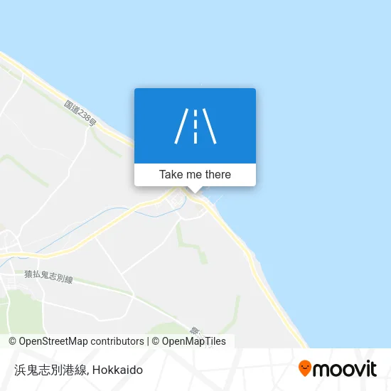 浜鬼志別港線 map
