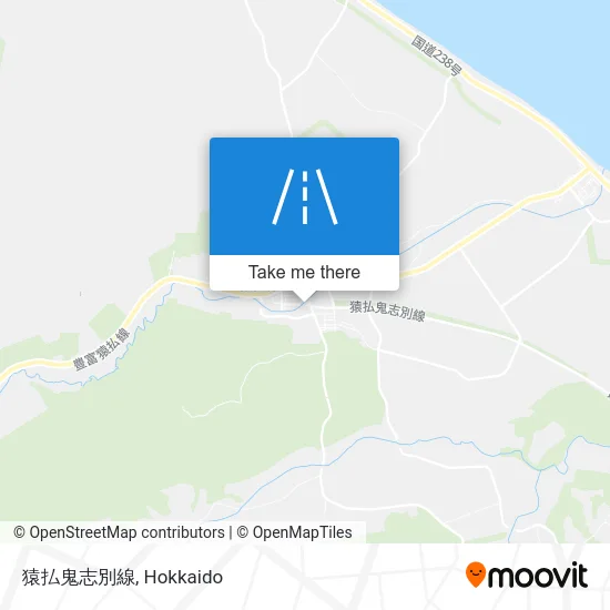 猿払鬼志別線 map