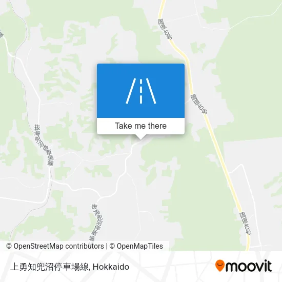 上勇知兜沼停車場線 map